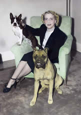 Elizabeth Parrish with dogs