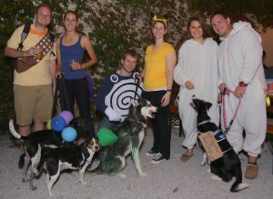 Barktoberfest costumes and dogs
